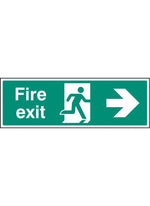 Fire Exit Safety Sign - Right