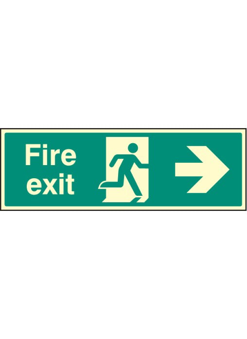 Fire Exit Safety Sign - Right