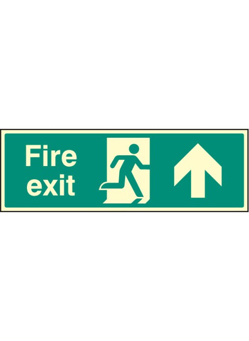 Fire Exit Safety Sign - Straight On