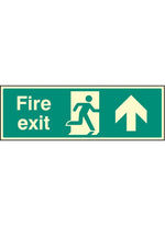 Fire Exit Safety Sign - Straight On