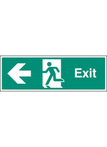 Exit Safety Sign - Left