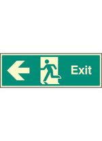 Exit Safety Sign - Left