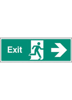 Exit Safety Sign - Right