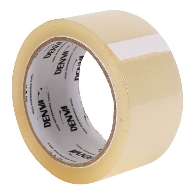 Denva Clear Low Noise Packaging Tape - 50mm x 66m