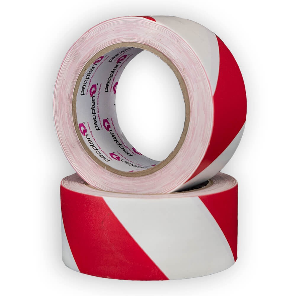 red white warning hazard tape