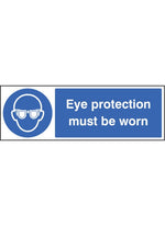 Eye Protection Must be Worn Safety Sign