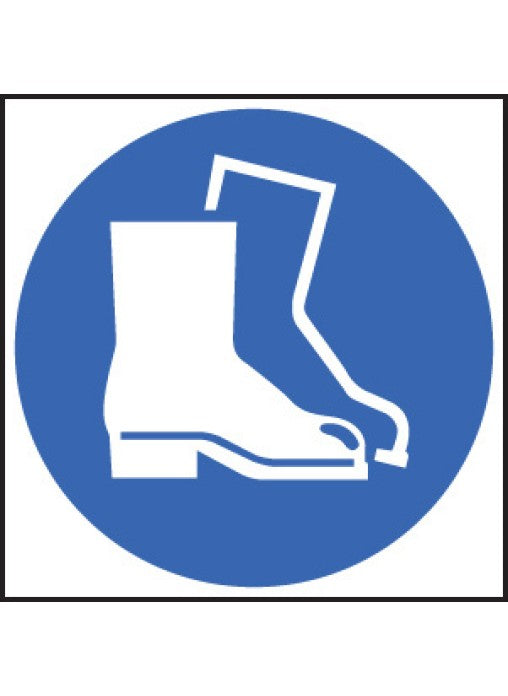 Safety Footwear Protection Safety Sign Symbol