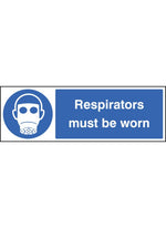 Respirators Must be Worn Safety Sign