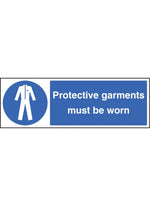 Protective Garments Must be Worn Safety Sign