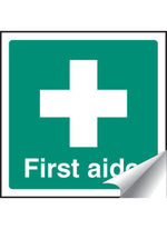 First Aider Safety Sign - Sticker