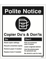 Do's & Don'ts - Photocopier