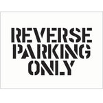 reverse parking only reusable floor stencil