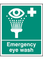 Emergency Eye Wash Safety Sign