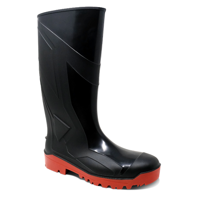 V12 VW256 Titan Black/Red Safety Wellington Boot - S5 SRC
