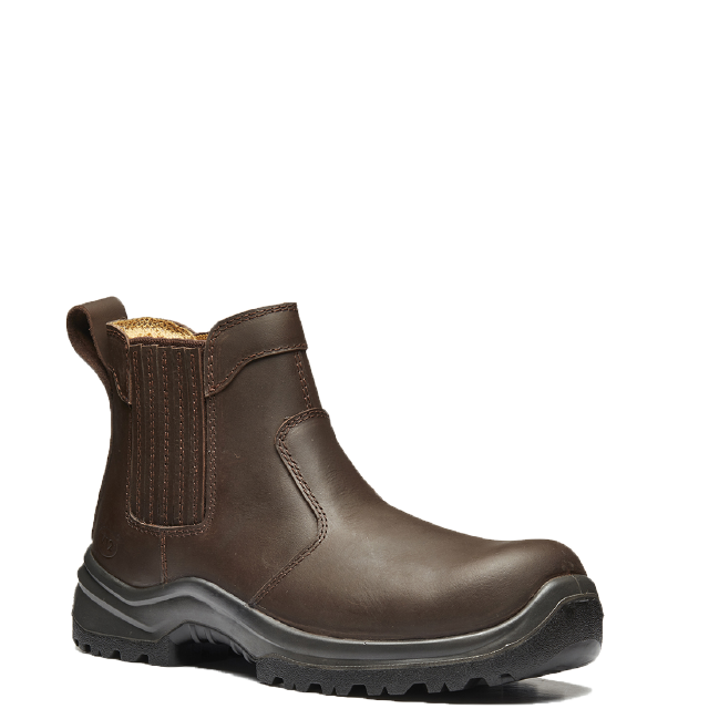 V12 - VR610.01 Stallion Brown Leather Safety Dealer Boot - Metal Free