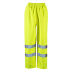 Ladies Dua Hi-Viz yellow Over Trousers Class 1 - High Visibility
