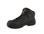 A13-FALCON S3 Metal-Free ESD Safety Boots – Black Leather, SRC Slip Resistant