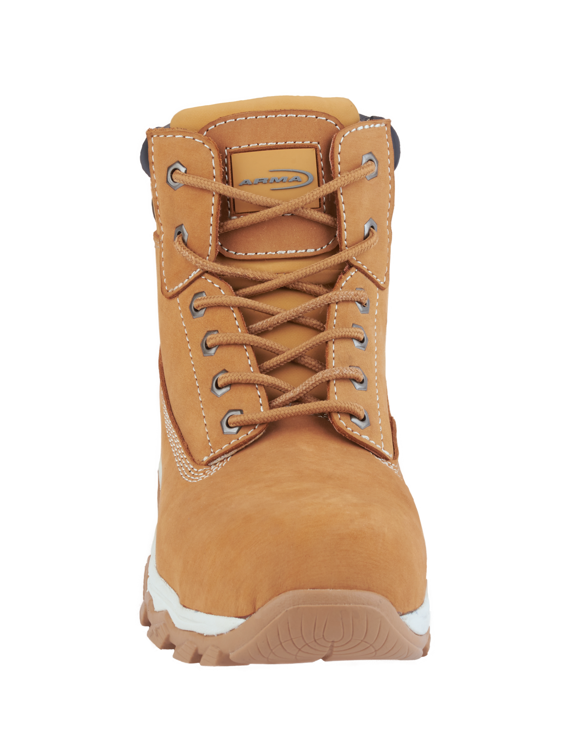 A20-STORM S1P Honey Nubuck Metal-Free Safety Boots – Lightweight, Slip Resistant