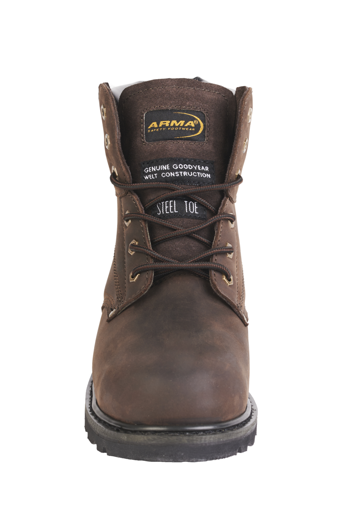 A29-CHALLENGER Brown Leather S3 Goodyear Welted Safety Boot