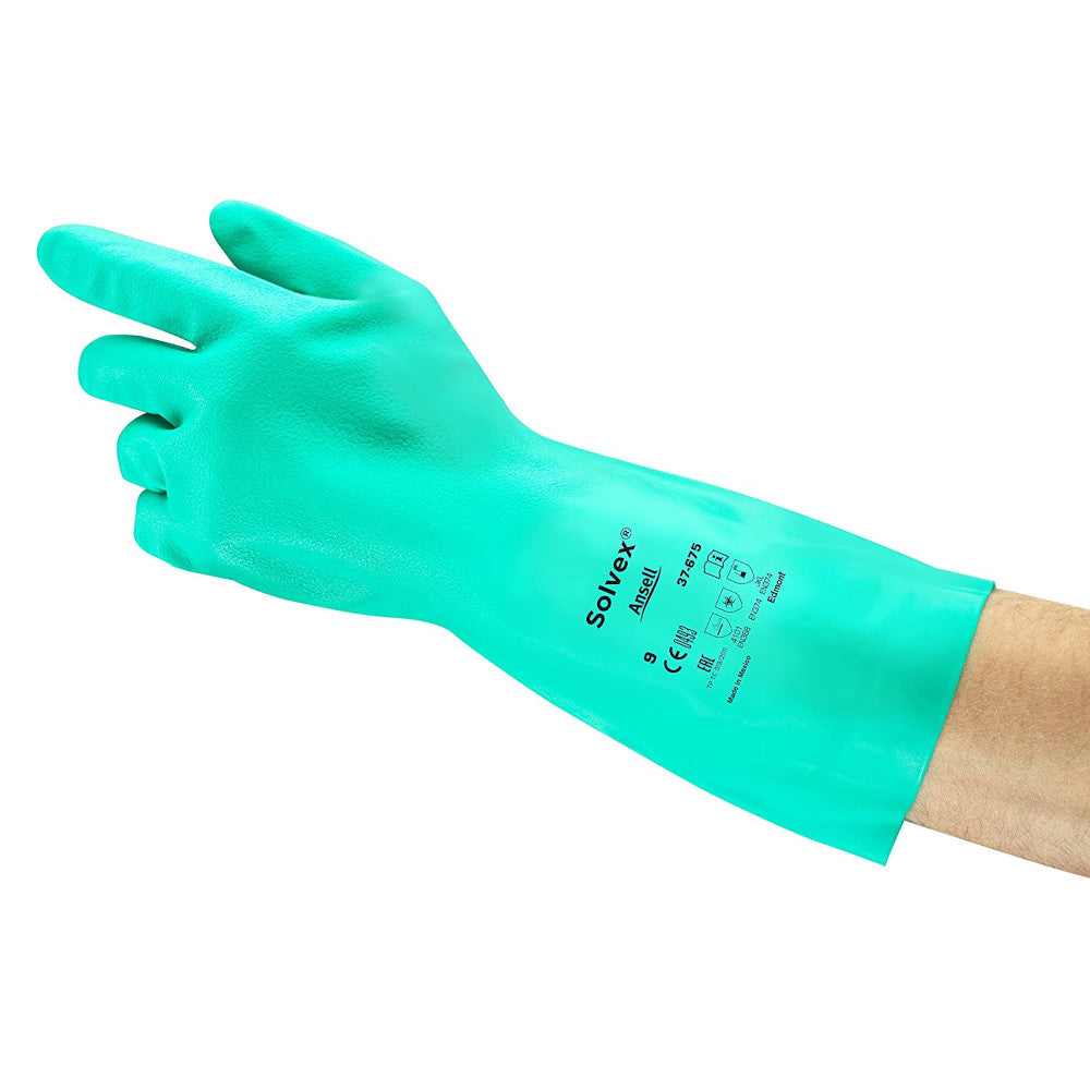 Ansell 37-675 solvex gauntlet gloves