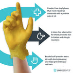 Unigloves Unicare Soft Powder Free Vinyl Gloves - 4 Colours