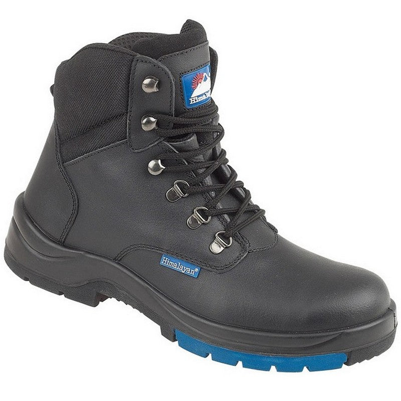 5104 Black Leather HyGrip Safety Hiker Boot with PU/Rubber Outsole