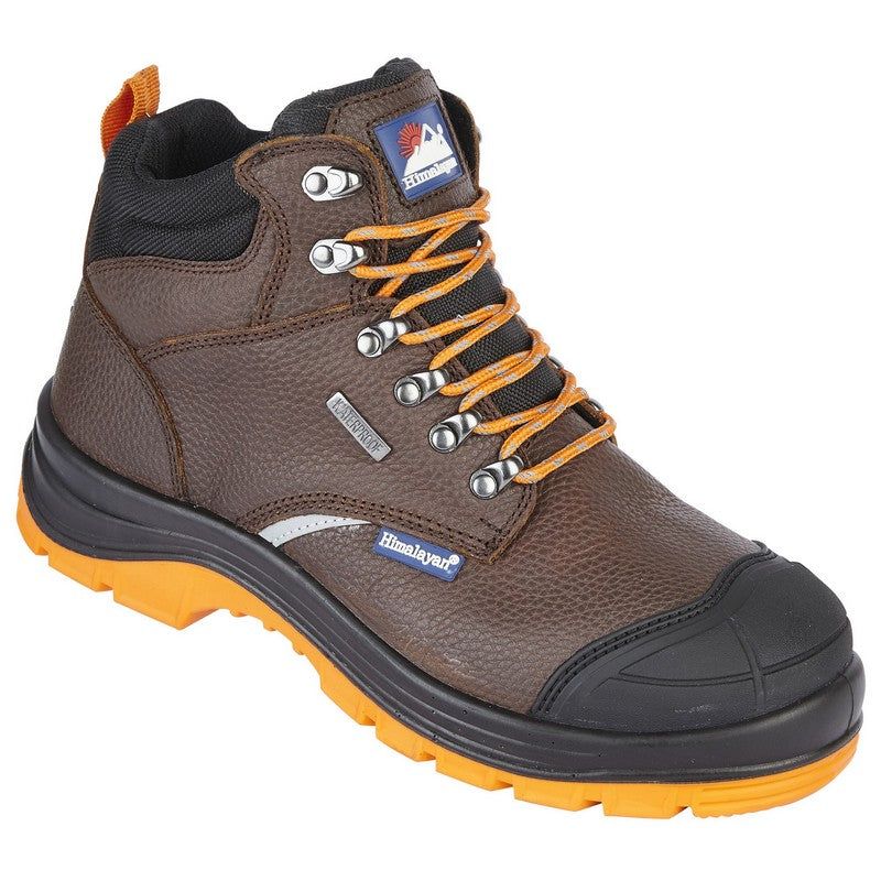Himalayan 5403 Brown Leather Waterproof Reflecto Safety Boots S3