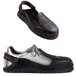 Steel toe cap safety clog for visitors