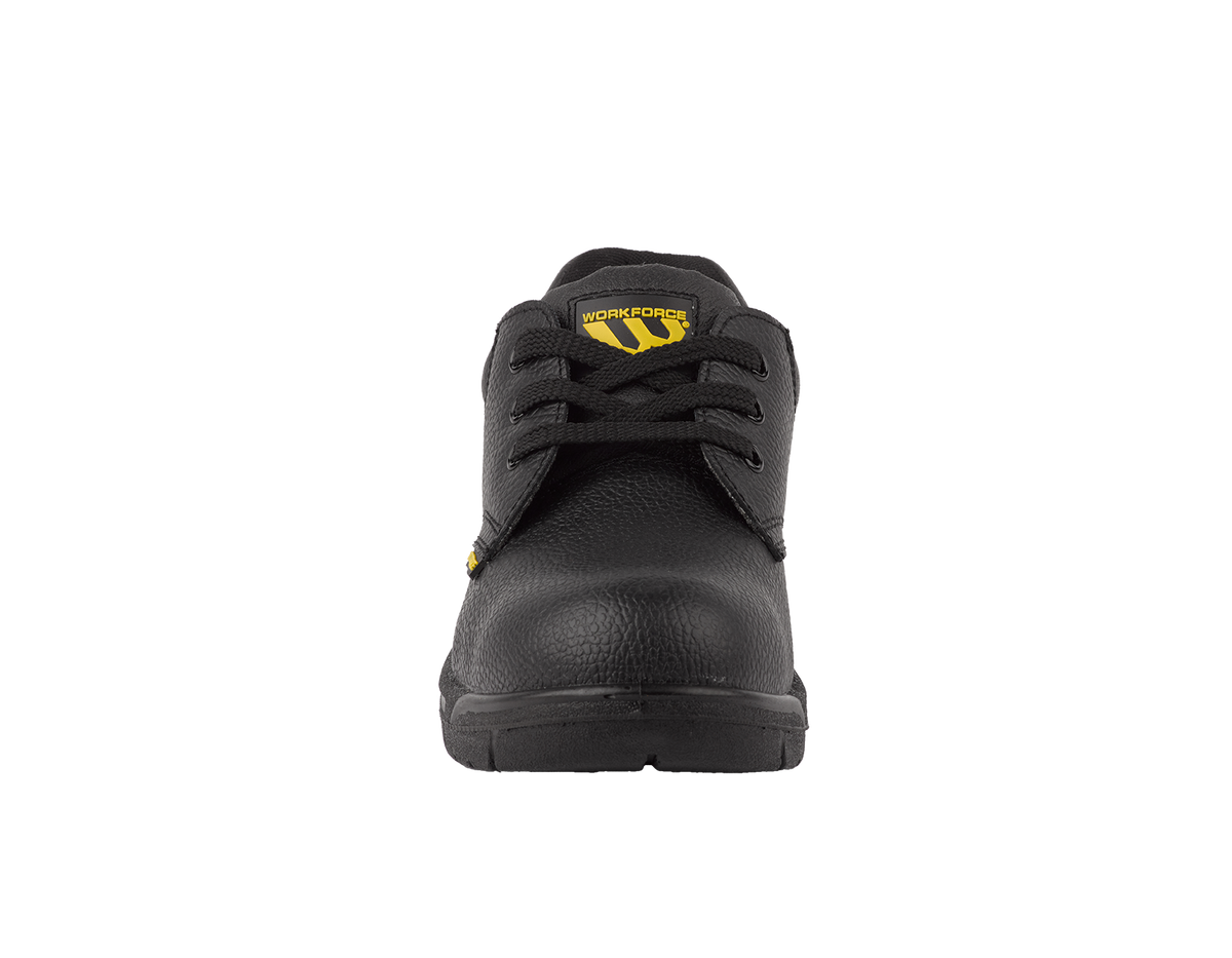 Workforce GS2-P Black Leather Safety Shoe – S1P | SRC | Lightweight & Comfortable