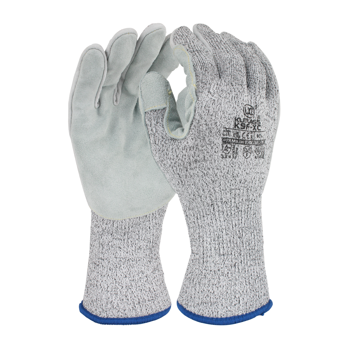 Kutlass K9F-XC Leather Palm Anti-Cut Gloves - Maximum Cut Level F