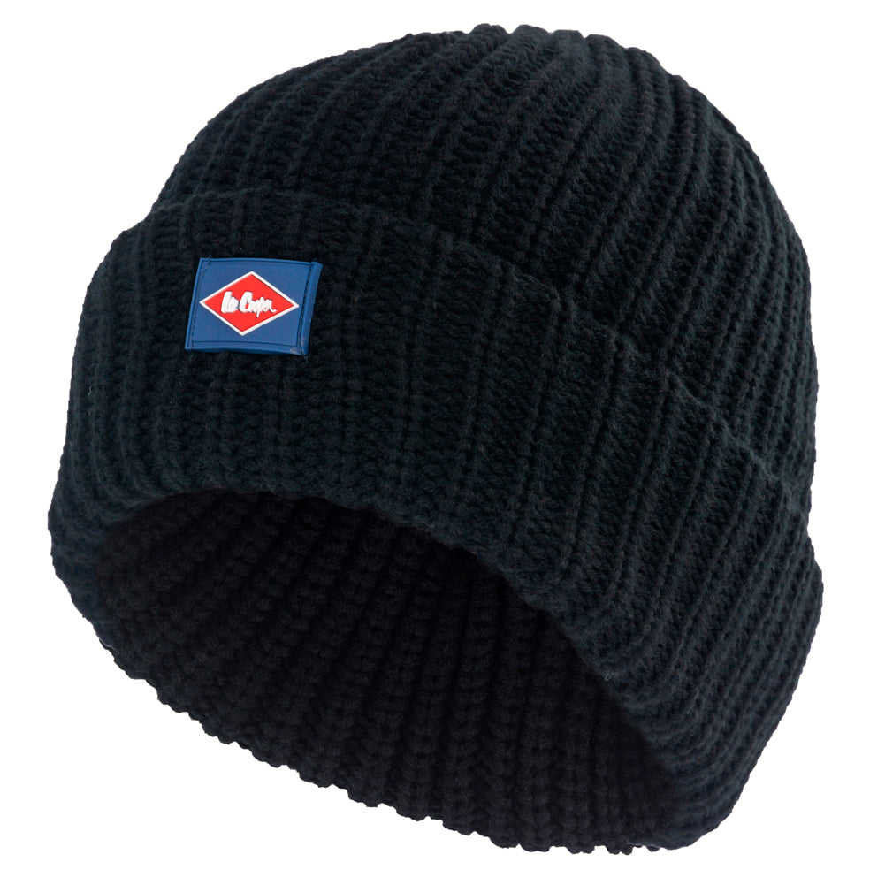 Lee Cooper Chunky Knit Beanie LCHAT624