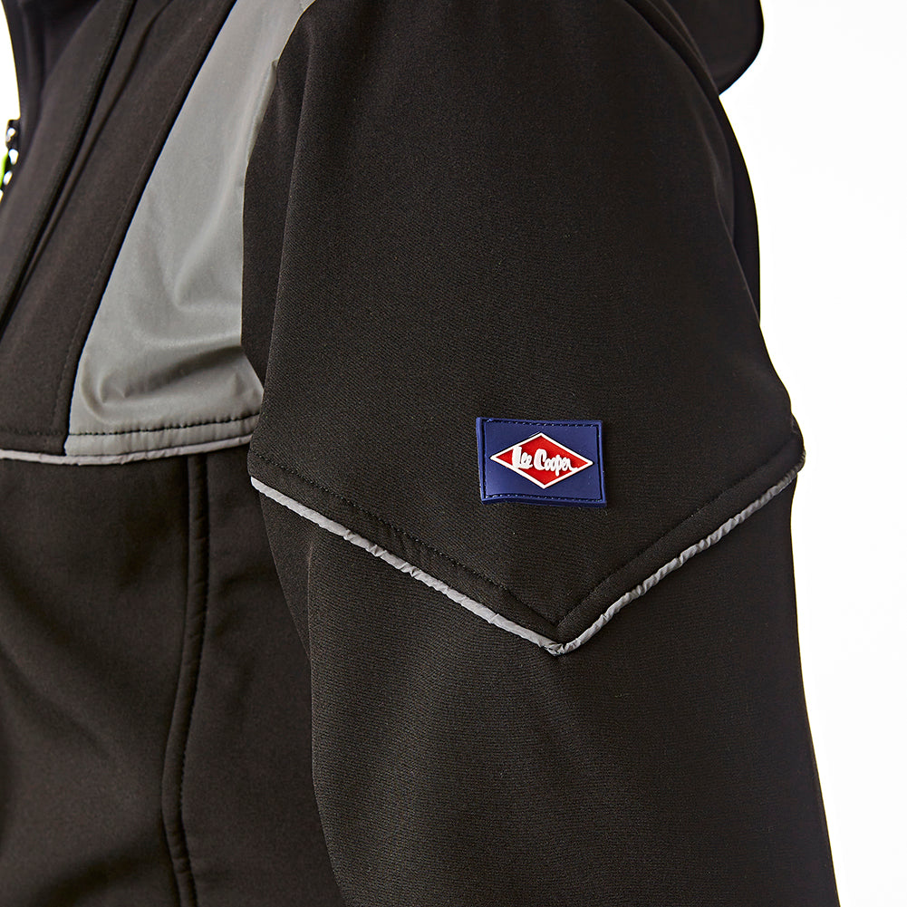 Lee Cooper Workwear LCJKT458 Hooded Full Zip Softshell Jacket