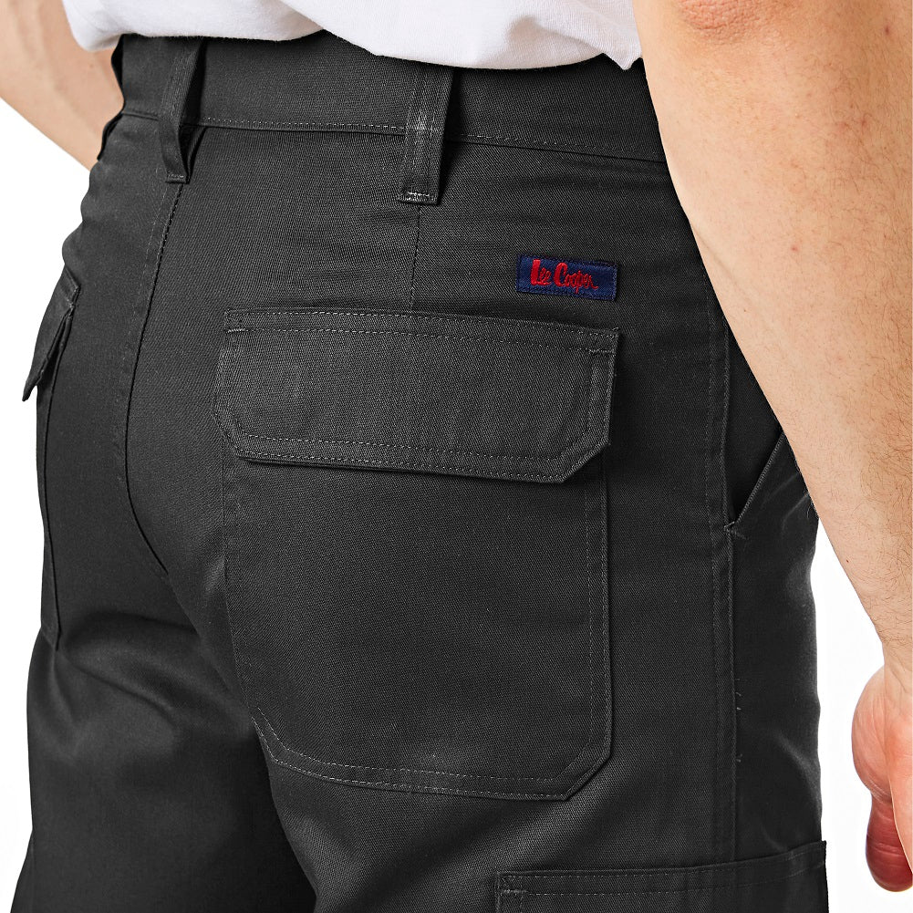 Lee Cooper LCPNT205 Black Cargo Trousers – Durable, Easy Care Workwear