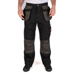 Lee Cooper LCPNT224 Black Holster Pocket Cargo Trousers – Heavy-Duty, Flexible & Site-Ready