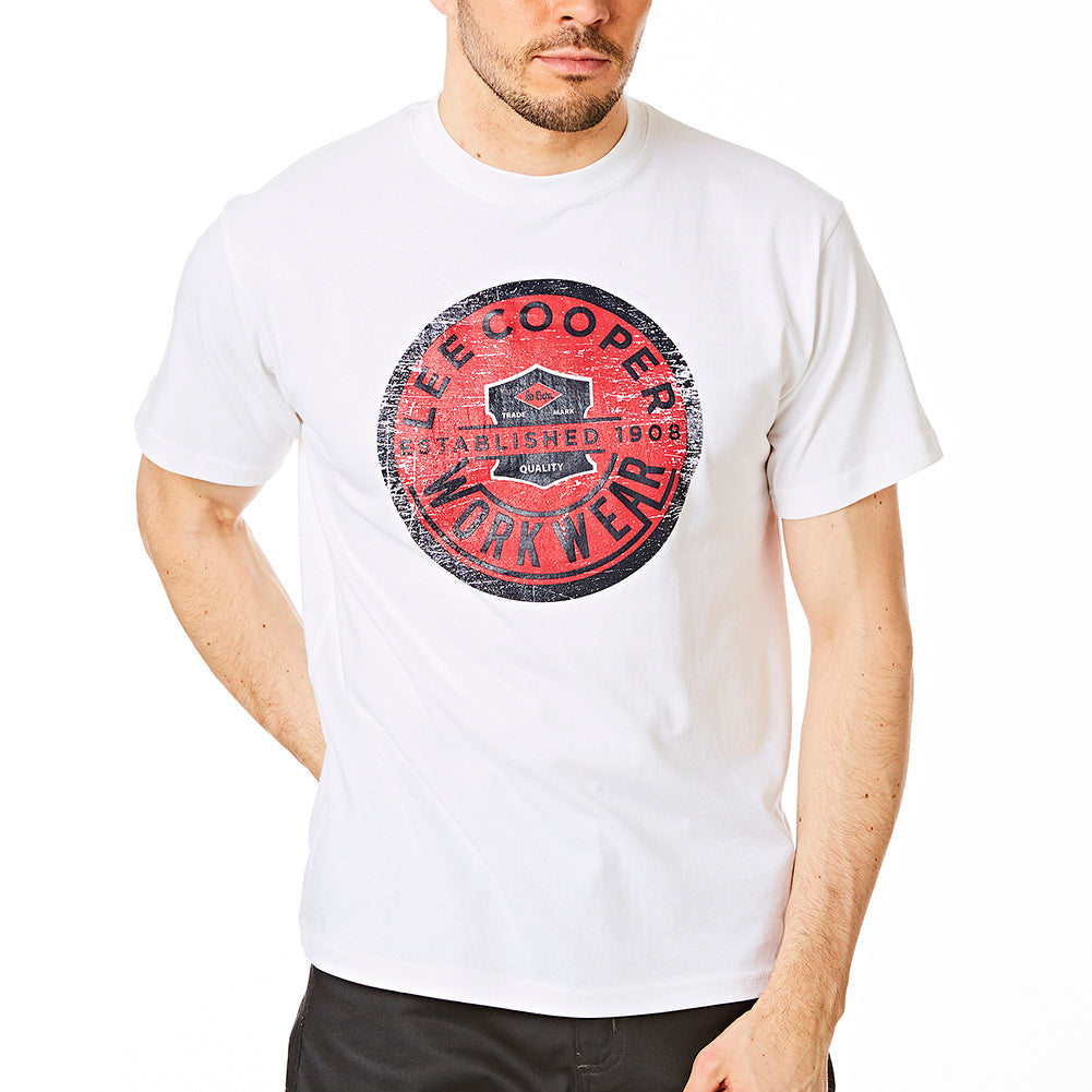 Lee Cooper Workwear LCTS300 Large Graphic Print T-Shirt