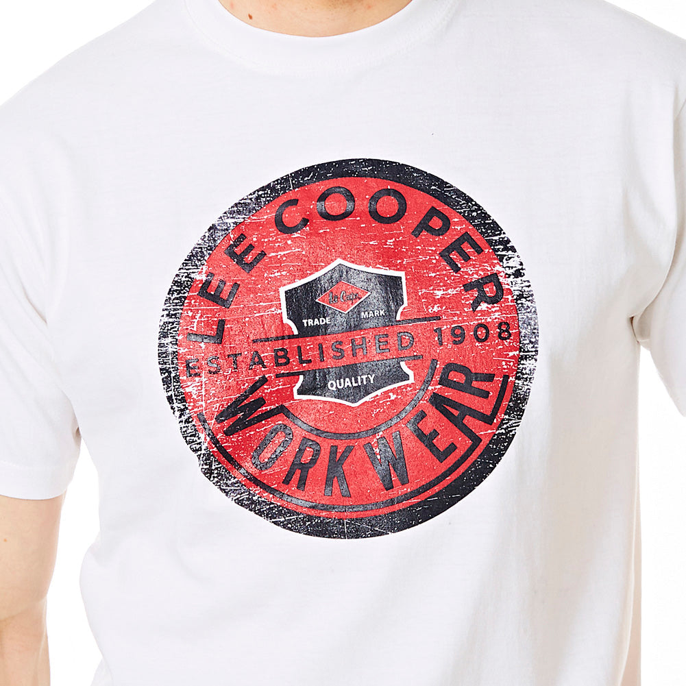 Lee Cooper Workwear LCTS300 Large Graphic Print T-Shirt