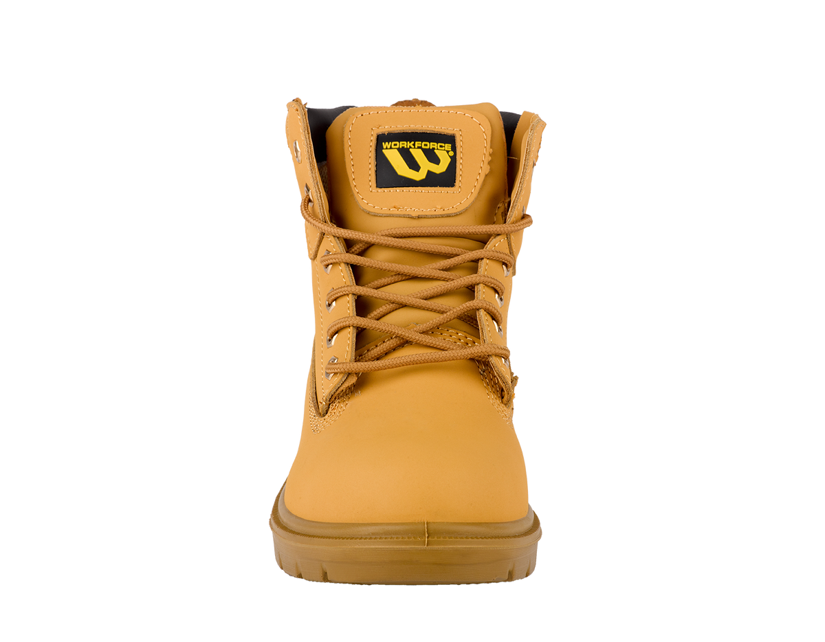 Workforce WF301-P Honey Leather Safety Boot – S1P | SRC | Comfortable & Durable