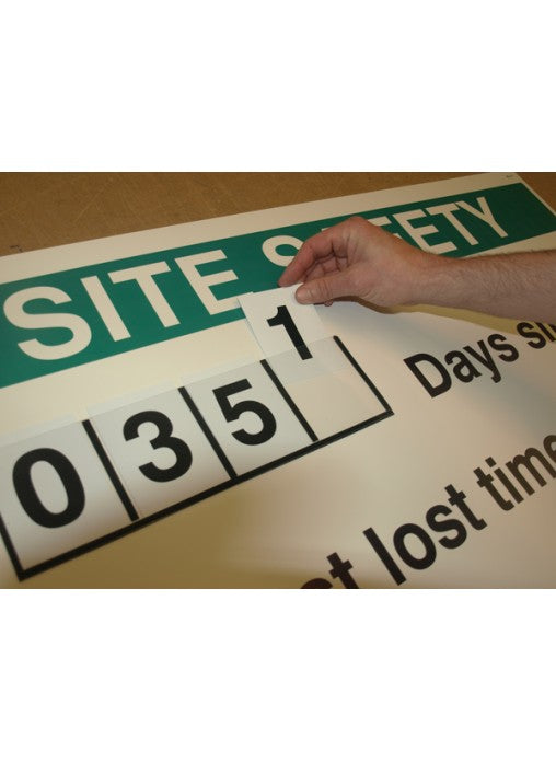 Lost Time Accident Site Board - Add Your Logo