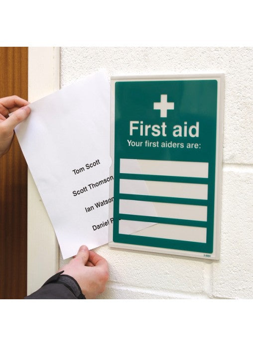 Your First Aiders Are - Adapt-A-Sign