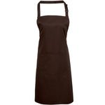 PR154 Premier Colours Bib Apron with Pocket