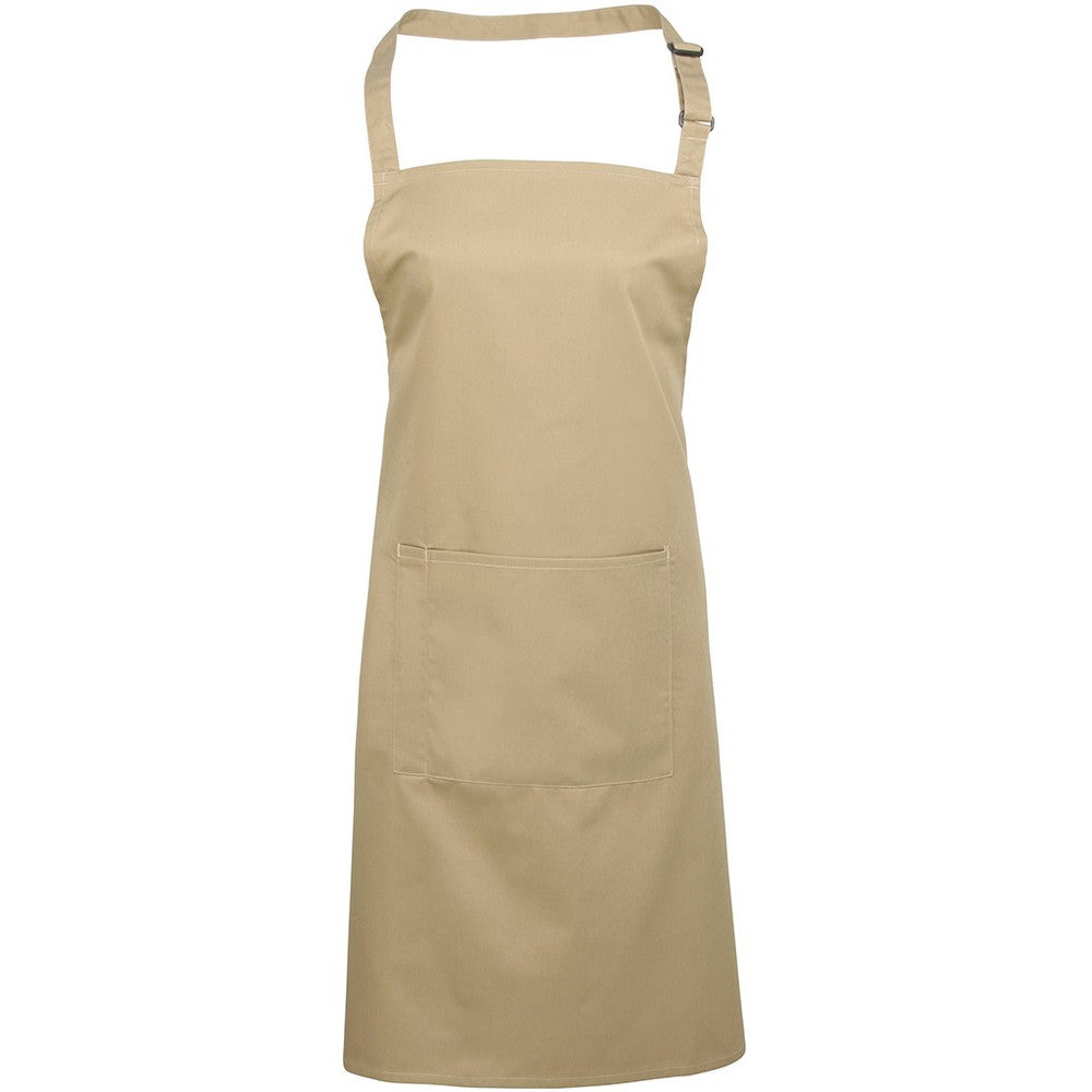 PR154 Premier Colours Bib Apron with Pocket