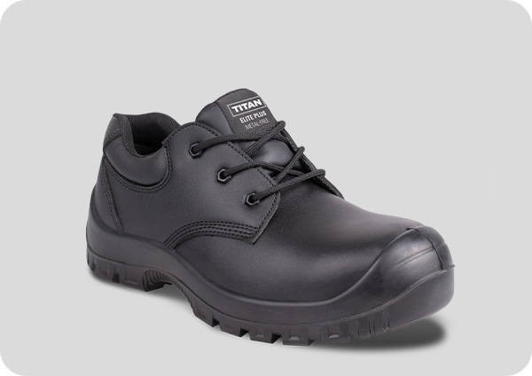 Titan Elite Plus | S3S Metal-Free Safety Shoes with PU Sole & Water Resistant Leather