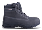 Rugged Nubuck Safety Boots | Steel Toe, Heat-Resistant EVA/Rubber Sole Work Boots