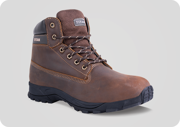 Rugged Full-Grain Crazy Horse Leather Safety Boots | Steel Toe & Heat-Resistant EVA/Rubber Sole