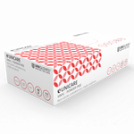 red powder free vinyl disposable gloves