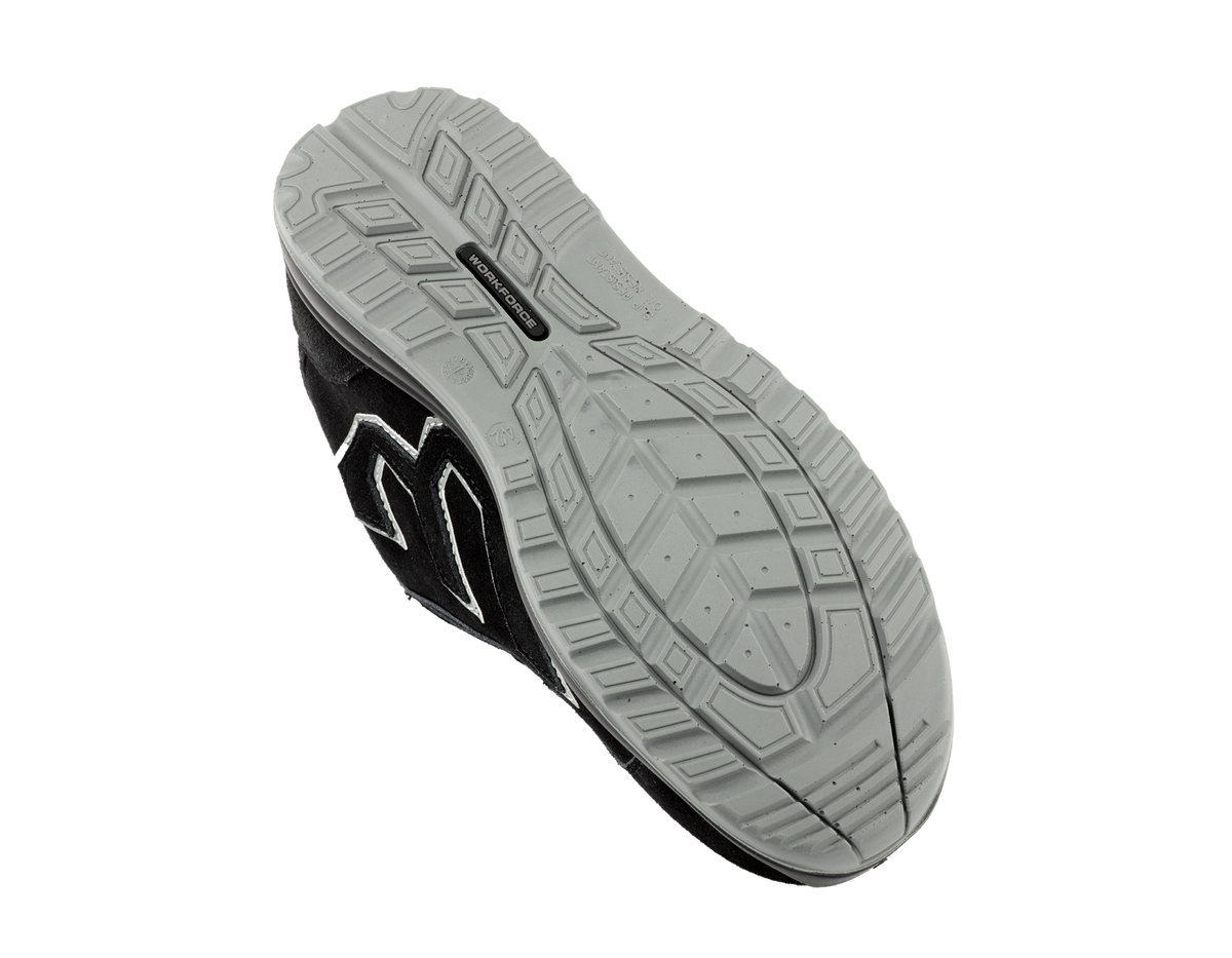 Workforce WF31-P Black Suede Safety Trainer – SBP | SRC | Steel Midsole