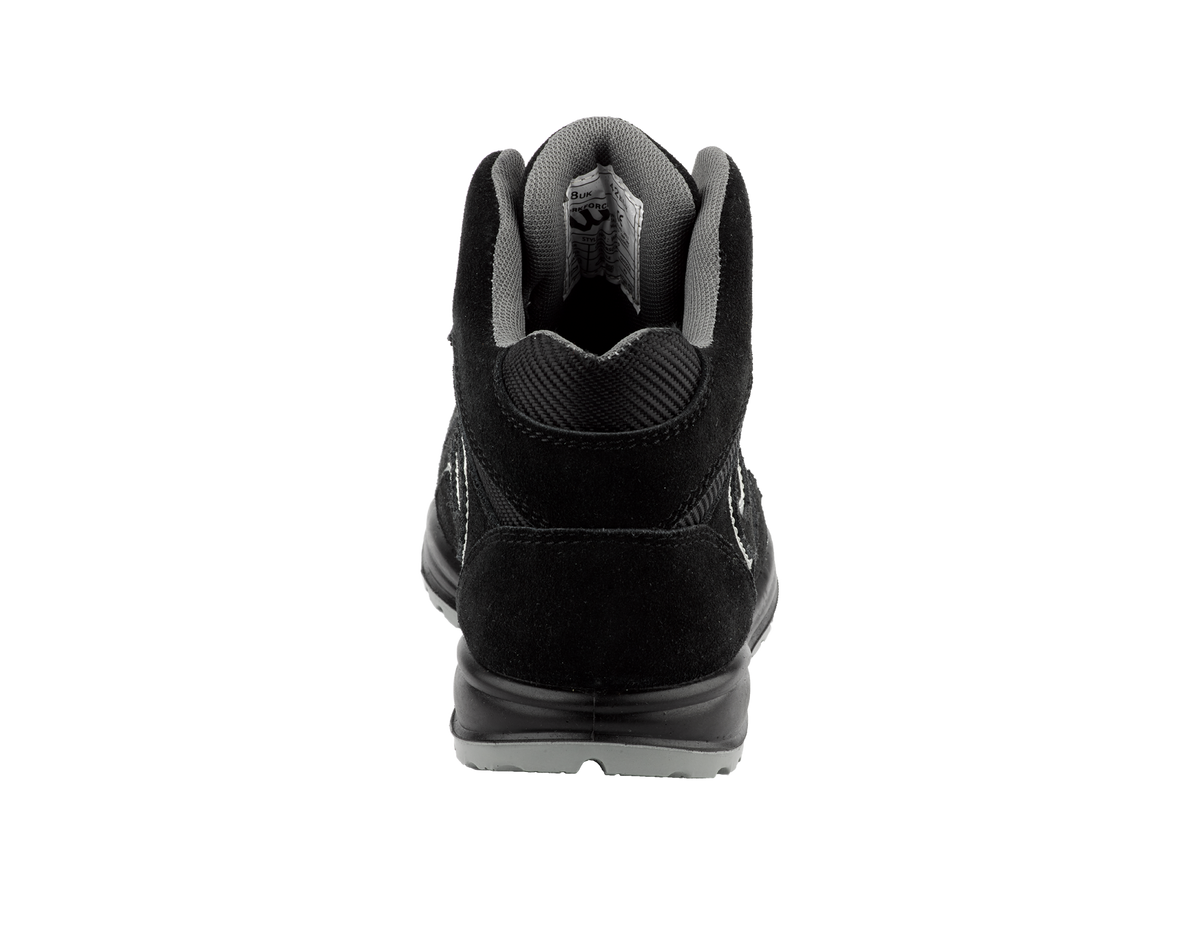 Workforce WF33-P Black Suede Safety Boot – SBP | SRC | Steel Midsole