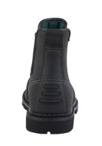 A21-DEFENDER S3 Black Leather Chelsea Safety Boots – Slip & Heat Resistant, Goodyear Welted