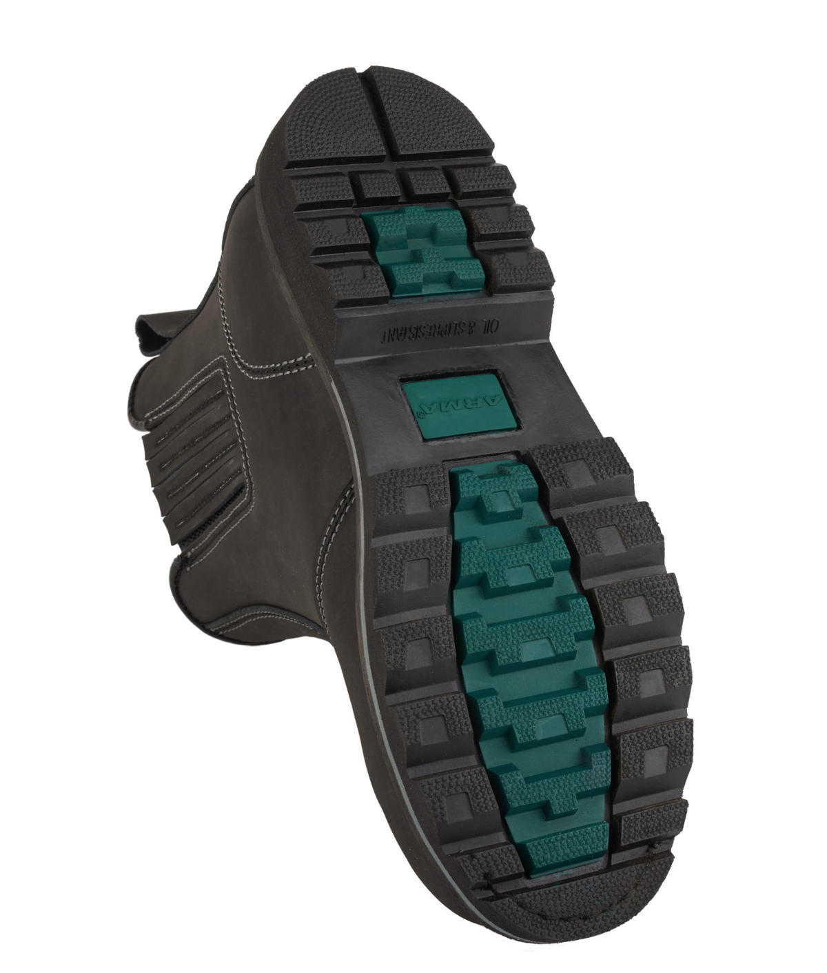 A21-DEFENDER S3 Black Leather Chelsea Safety Boots – Slip & Heat Resistant, Goodyear Welted