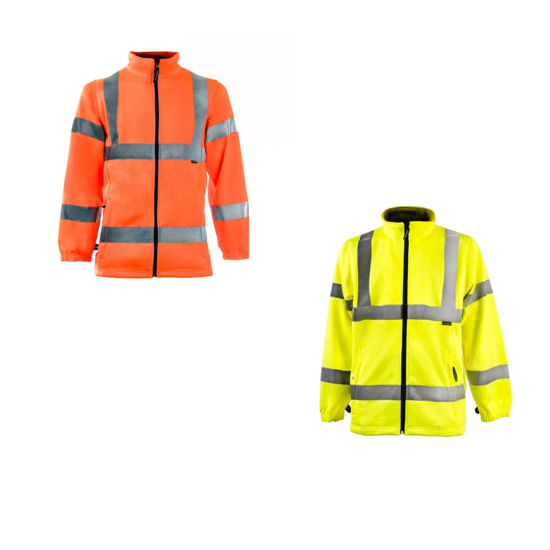 Step Ahead Premium Hi Vis Jersey Fleece Jacket